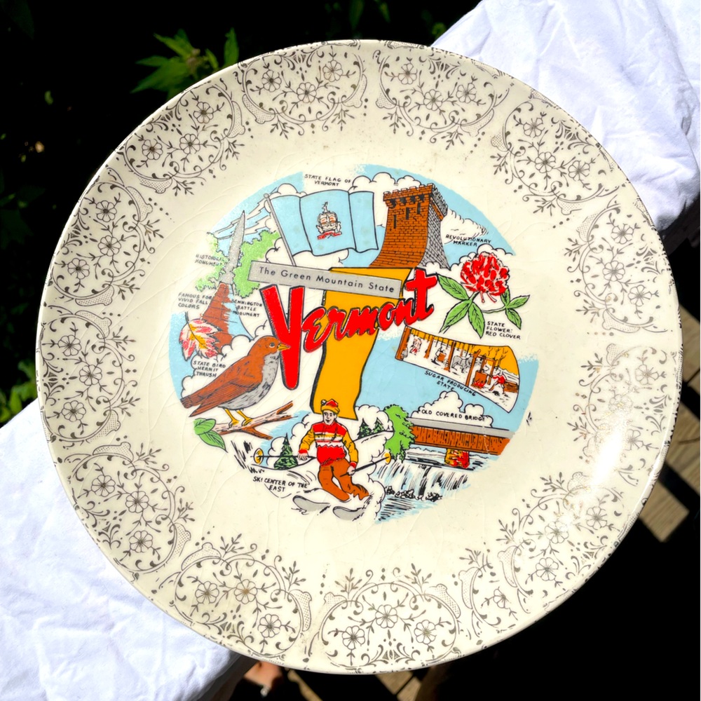 Vintage Vermont plate